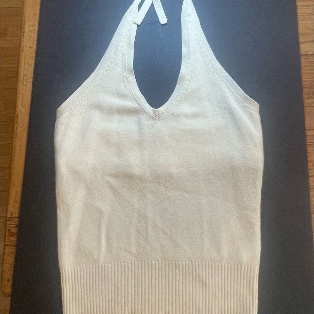 GAP vintage Cashmere Cream Halter Top